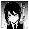 black and white manga-style image of an intensely stressed megane-bishounen